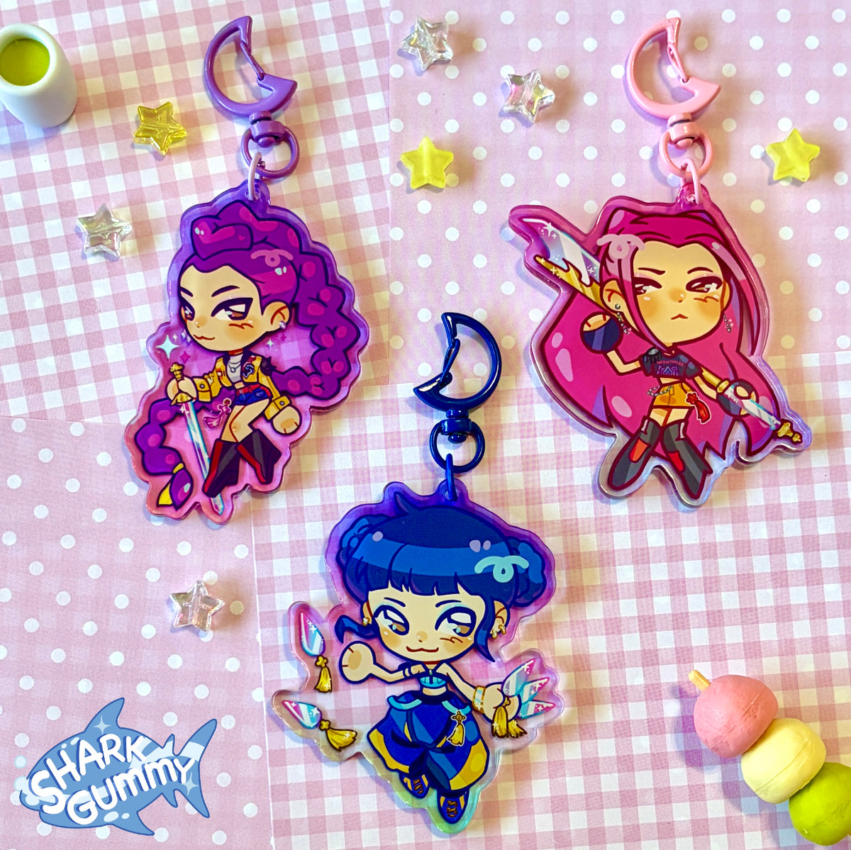 K-POP DEMON HUNTERS KEYCHAINS