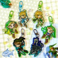 THE LEGEND OF ZELDA LINK KEYCHAINS
