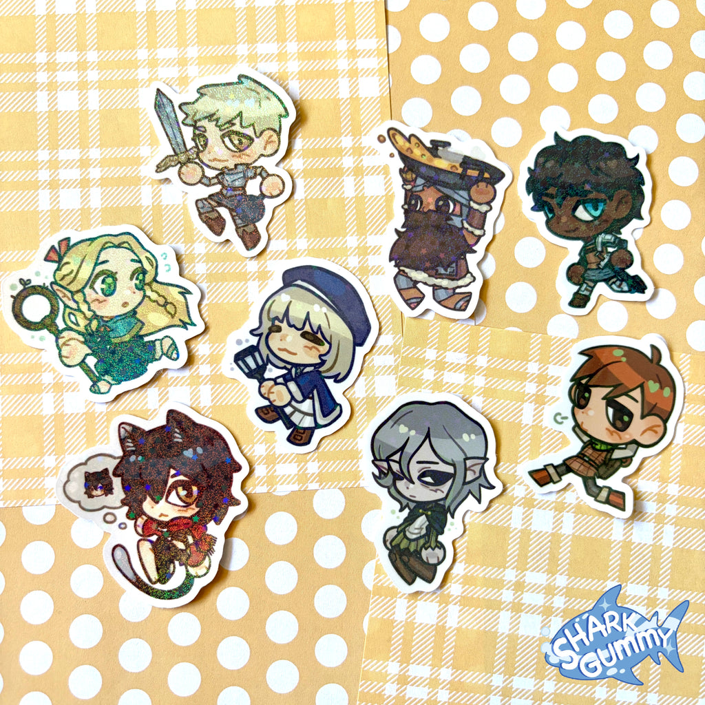 DUNGEON MESHI HOLO STICKERS