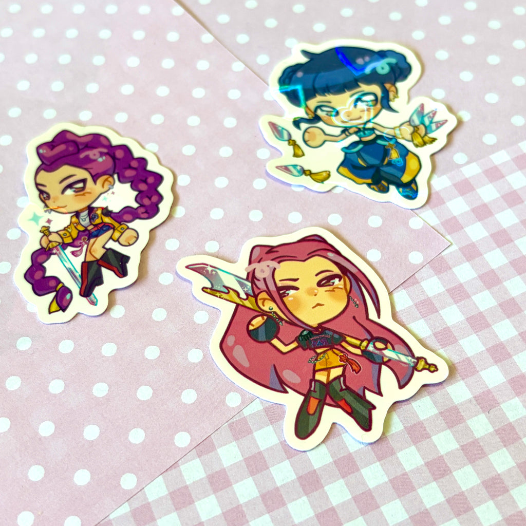 K-POP DEMON HUNTERS HOLO STICKERS