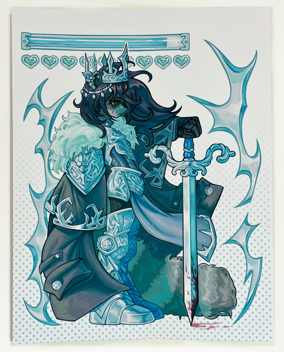 RACCOON KING FANTASY PRINT