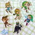 THE LEGEND OF ZELDA LINK HOLO STICKERS