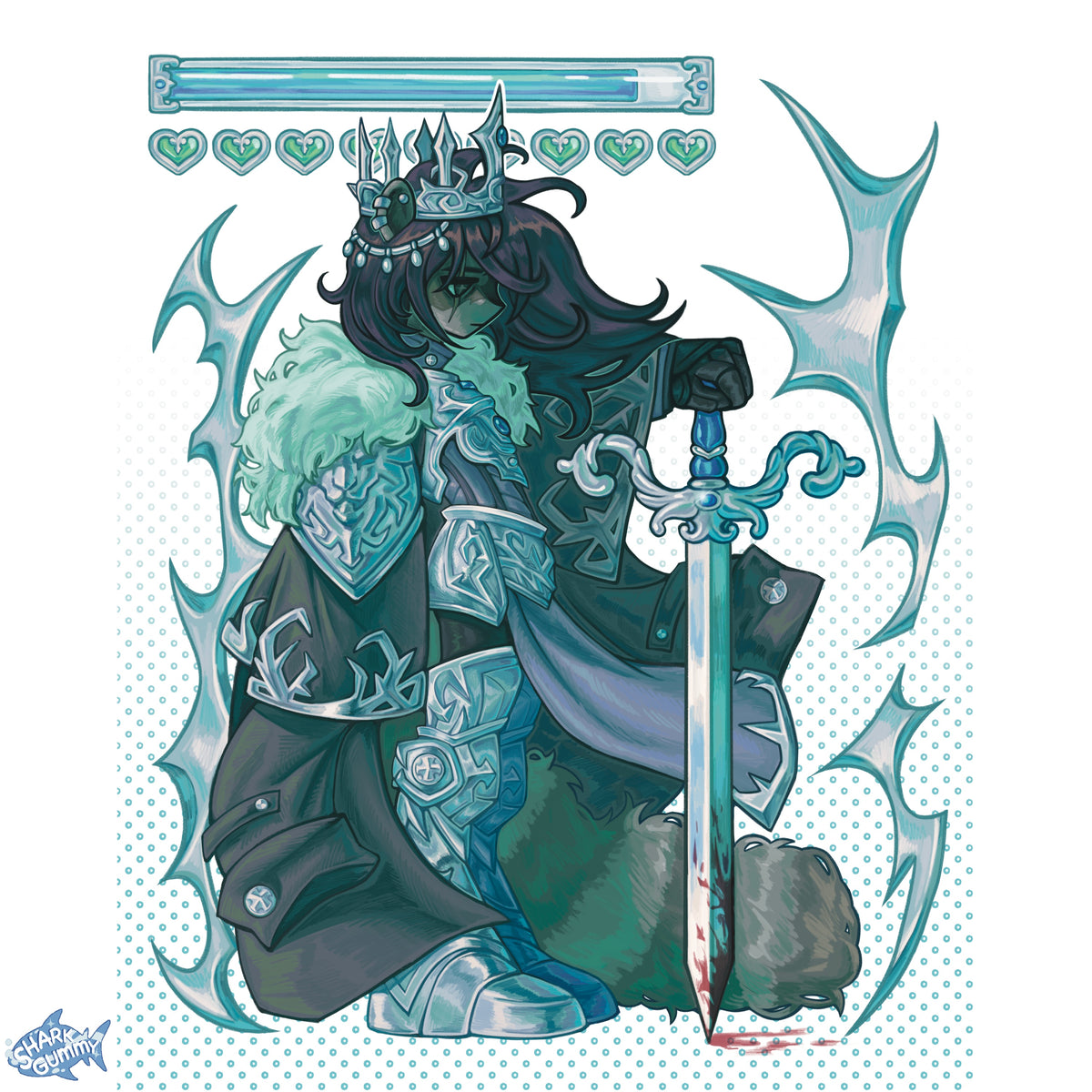 RACCOON KING FANTASY PRINT