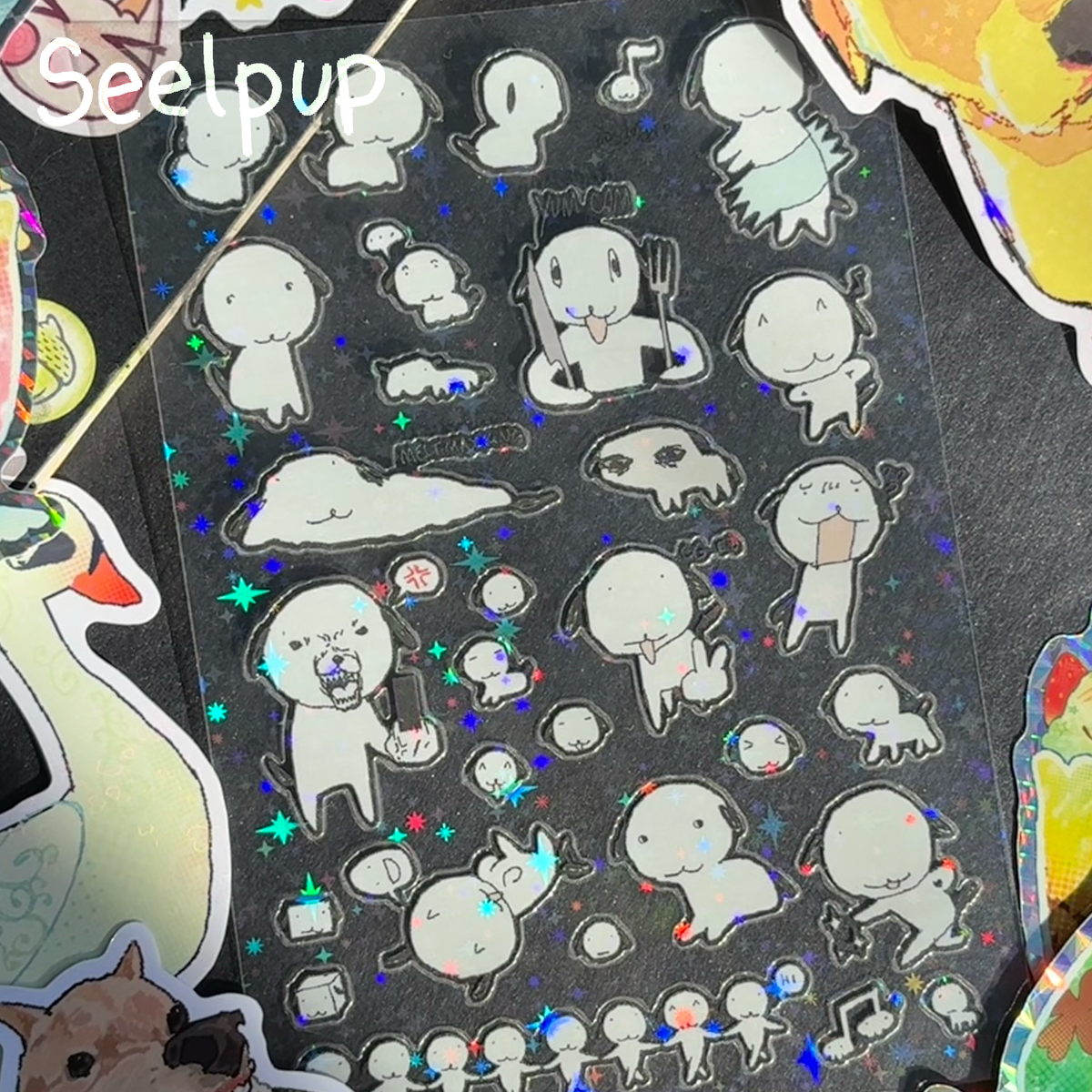 HOLO SEEL STICKER SHEET