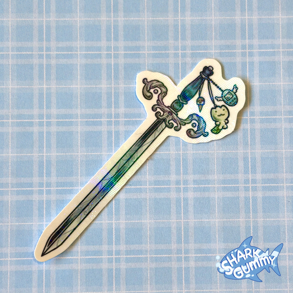SWORD TRINKET HOLO STICKER