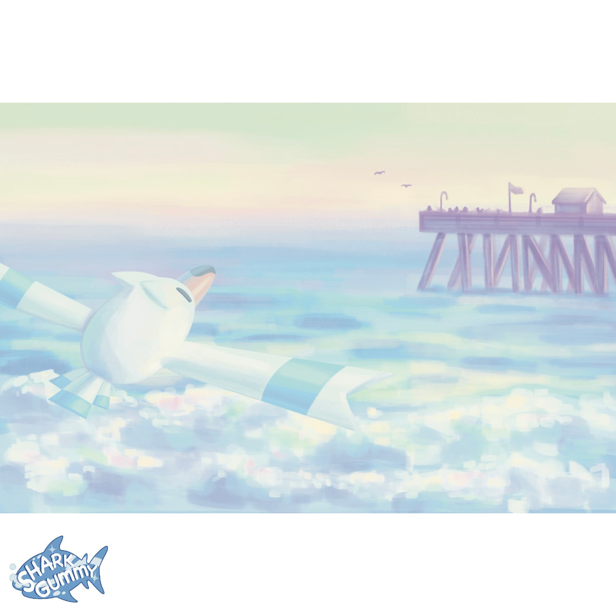 WINGULL POKEMON PRINT
